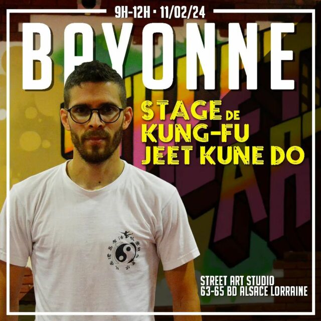 Stage de kung-fu / Jeet kune do
Le dimanche 11 février 2024 de 9h à 12h se déroulera notre premier stage de l'année à Bayonne. 
Tous niveaux et ouvert à tous ✌
Si vous souhaitez nous rejoindre n'hésitez pas à nous contacter en dm ou par e-mail : contact@tiger-way.fr
*
*
Be water, my friend 💧
•
•
#jkd #jkdlesson #jkdtraining #sport64 #artsmartiauxmixtes #enformepourlajournée #depassetespeurs  #wushufrance #afjkd #leefightschool #jkdfrance #artsmartiauxchinois #semotiverensemble  #saliesdebearn #kungfufrance #kfjkd #chisaotraining #semotiver #jkdlife #Bayonne #tigertraining #tigerway